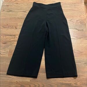 Zara High-waisted emerald green cropped pant size S